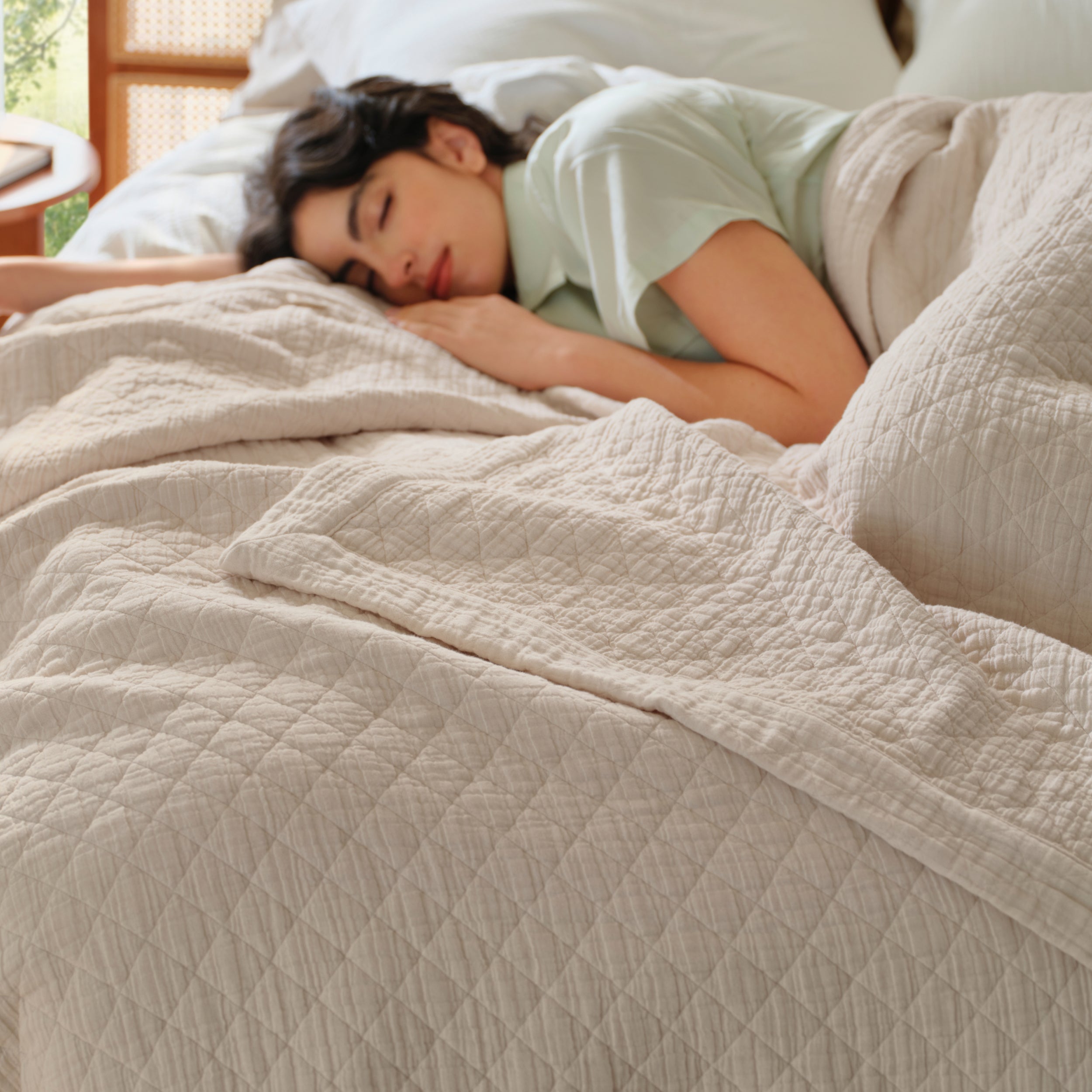 PureWoven? 8-Layer Cotton Muslin Blanket - Image 3