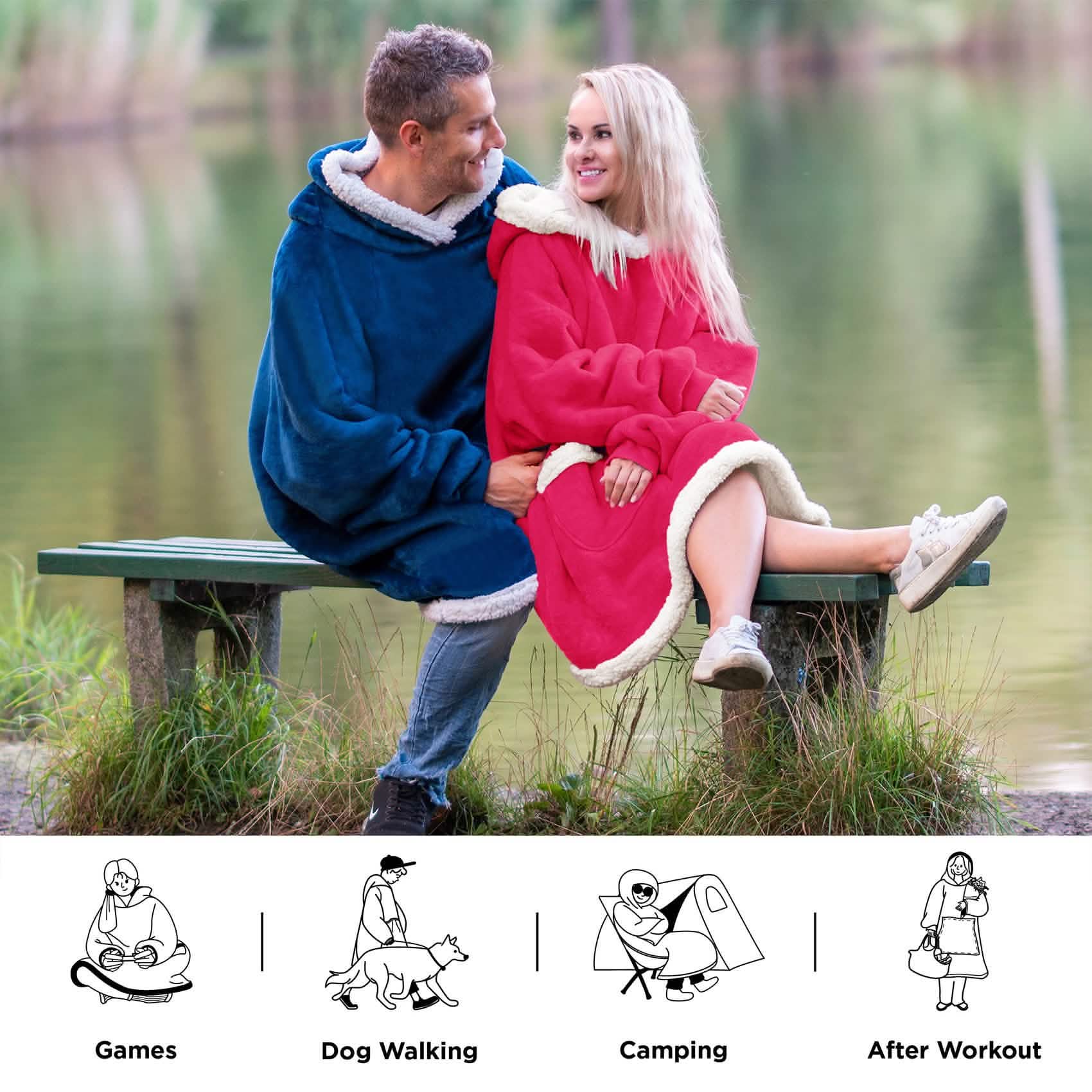 Sherpa Fleece Blanket Hoodie - Image 15
