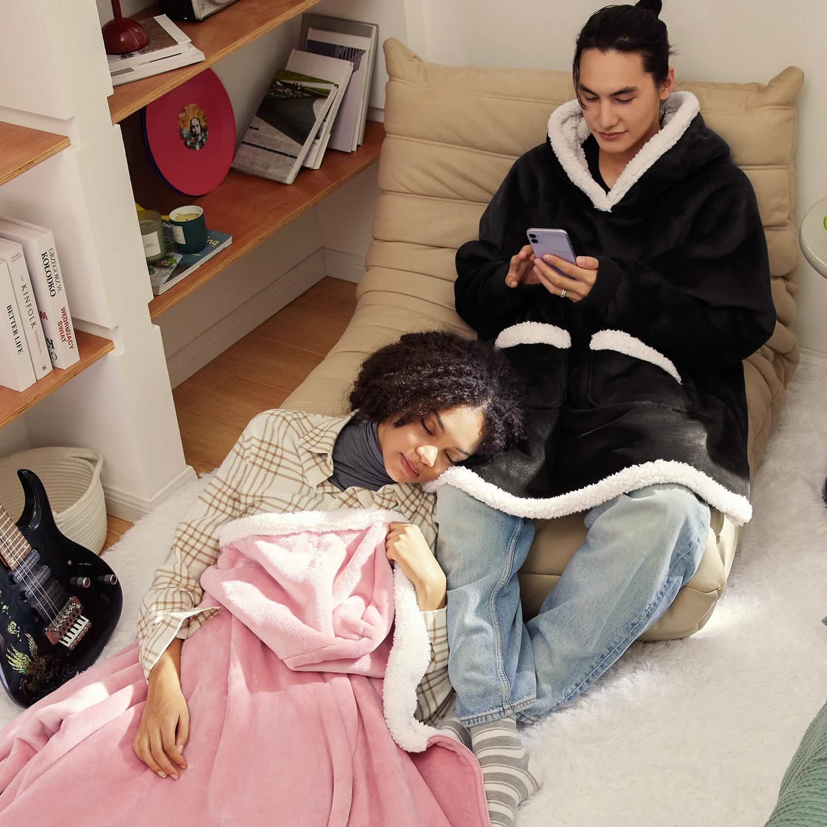 Sherpa Fleece Blanket Hoodie - Image 24