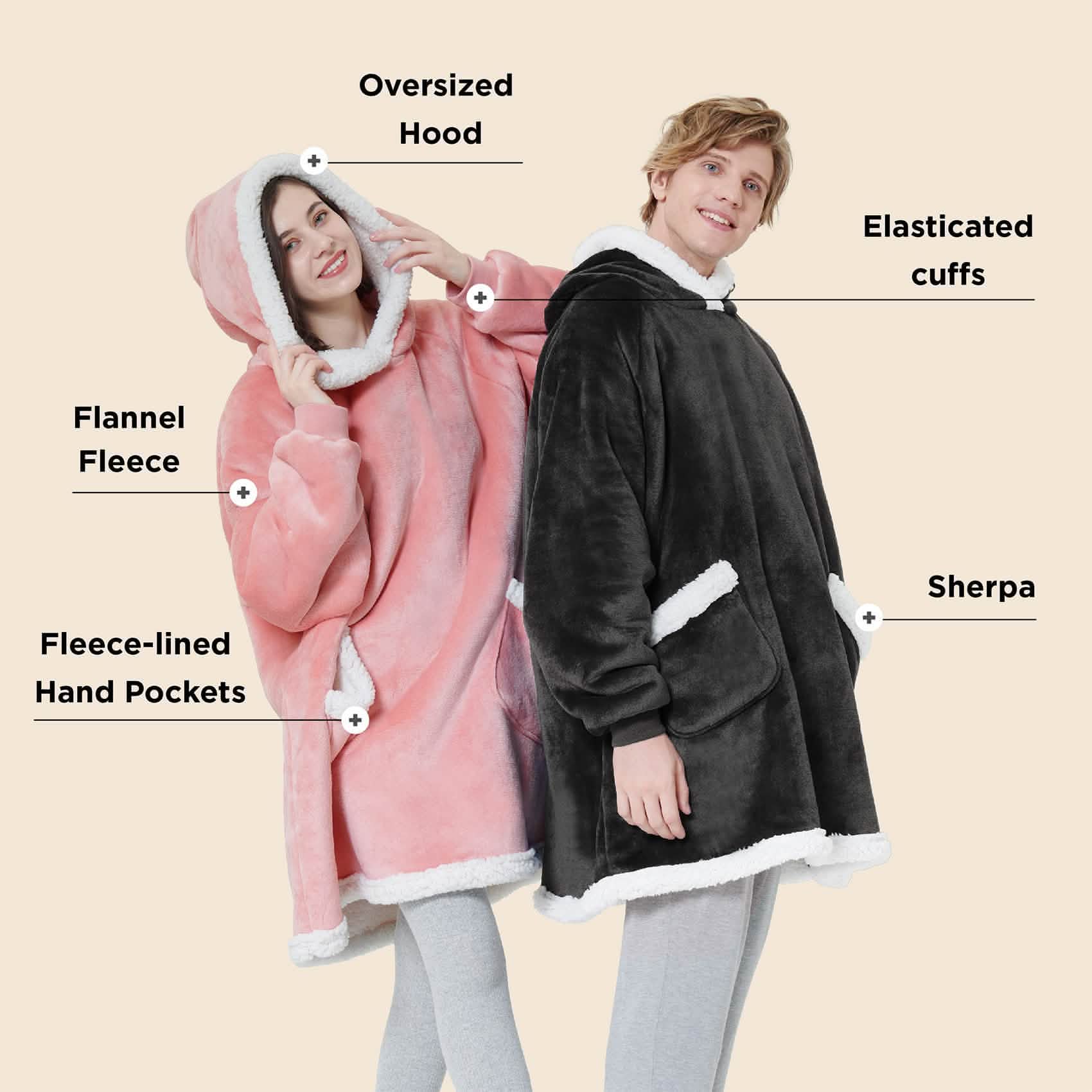 Sherpa Fleece Blanket Hoodie - Image 28