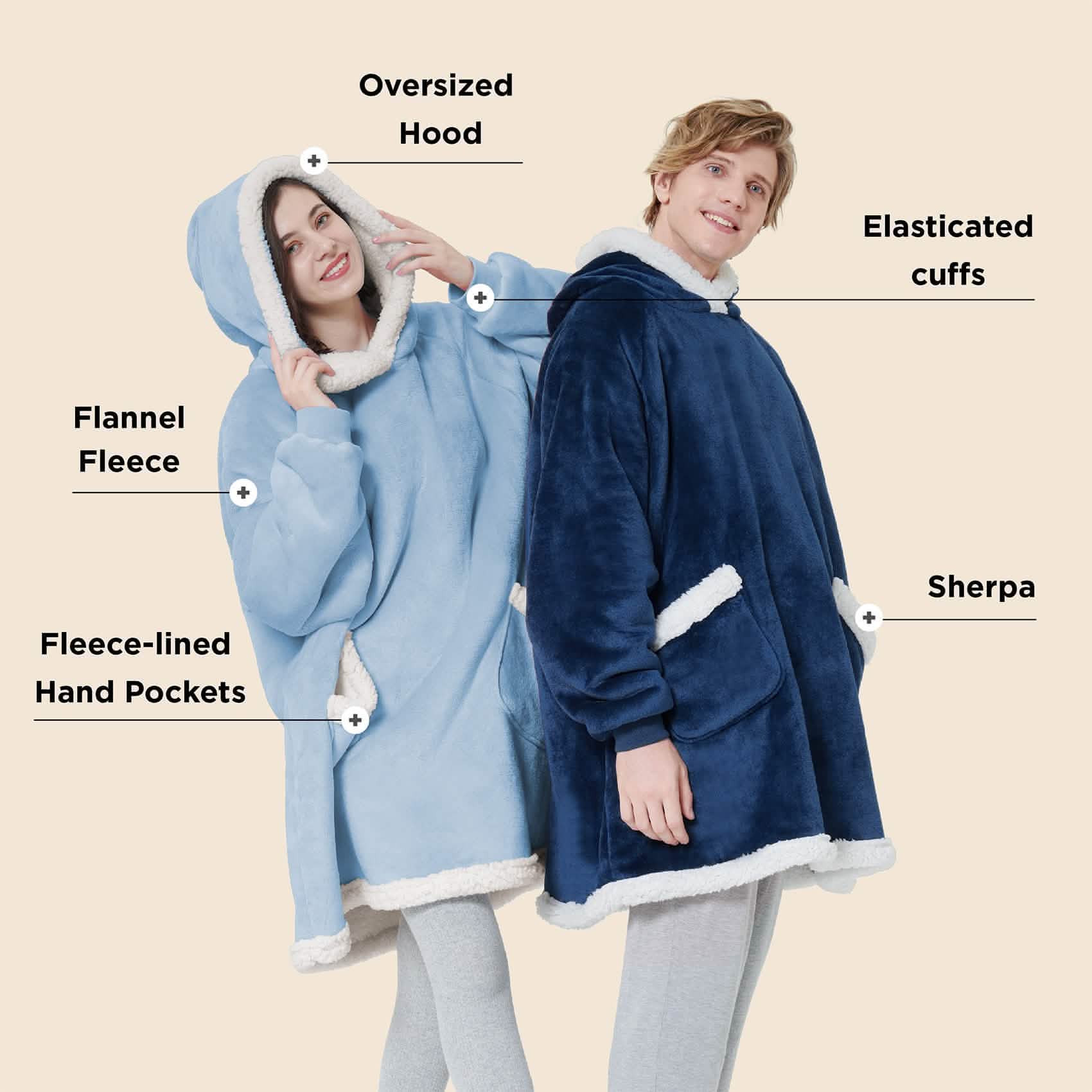 Sherpa Fleece Blanket Hoodie - Image 5