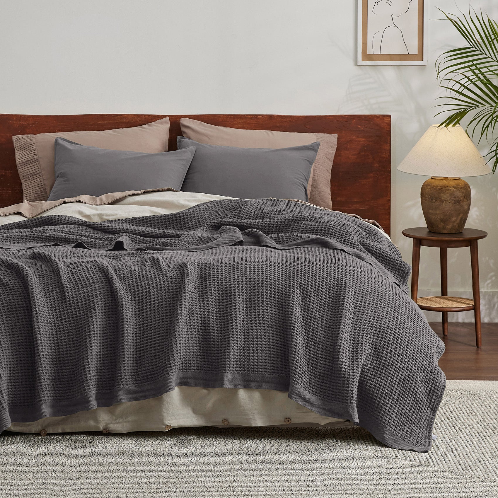 Cotton Waffle Weave Blanket - Image 26